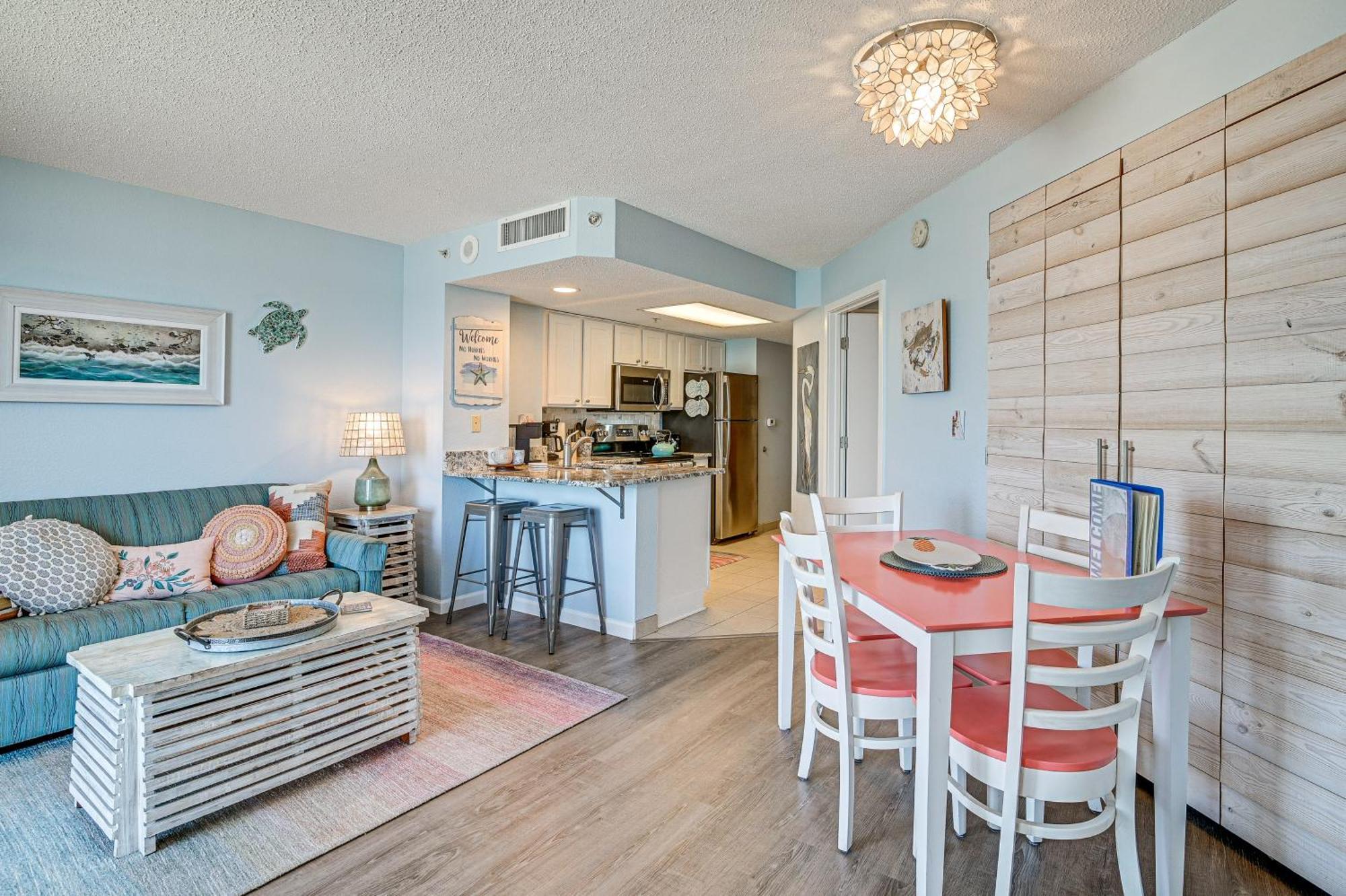 מירטל ביץ' Beachy Condo With Pool Access And Steps To Boardwalk! מראה חיצוני תמונה